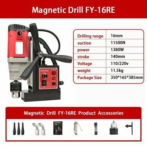 Magnetic Drill Suction Iron Drill Tapping Drill Attack Machine Electric Drill