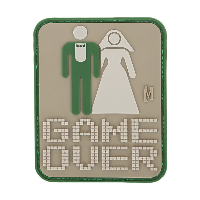 PVC Morale Patch - MAXPEDITION - GAME OVER - MULTICAM ARID Green pattern