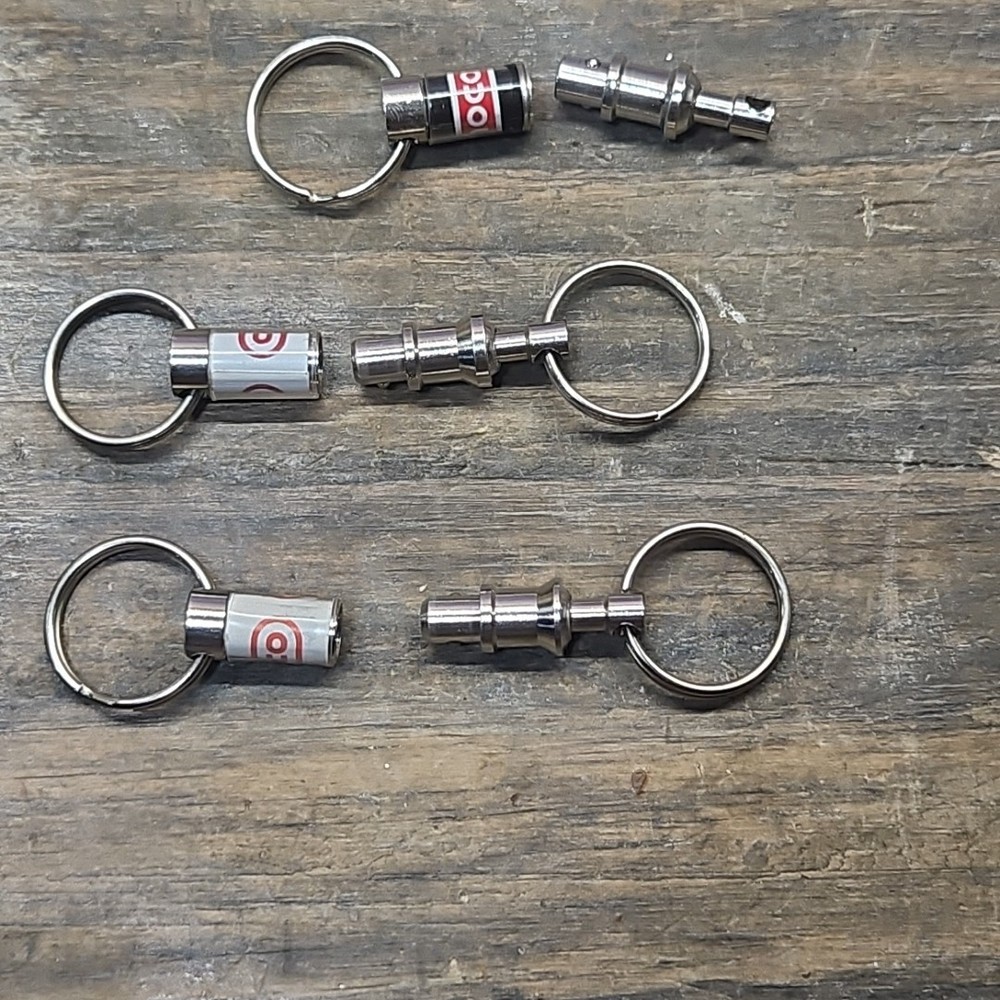 Three Vintage CONOCO Gas Oil Pull Apart Keychain