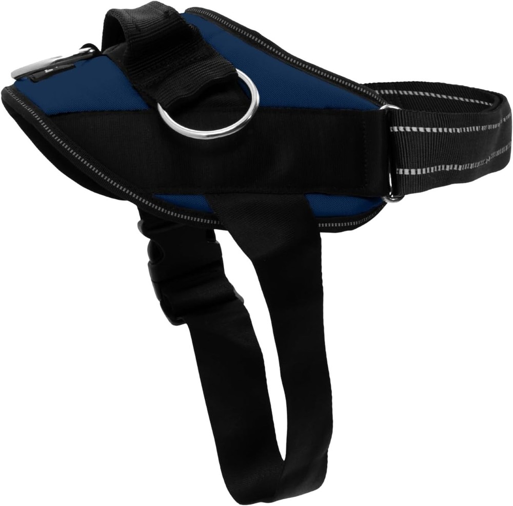 No-Pull Harness for Dogs - Adjustable, Reflective, Medium, Pacific Blue