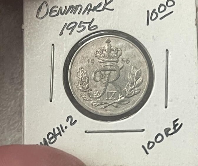 1956 Denmark 10 Ore L2
