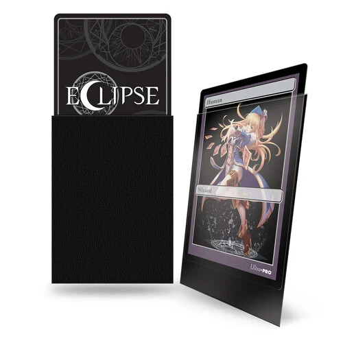 (60-Pk) Ultra Pro Eclipse PRO MATTE JET BLACK Small Deck Protector Card Sleeves