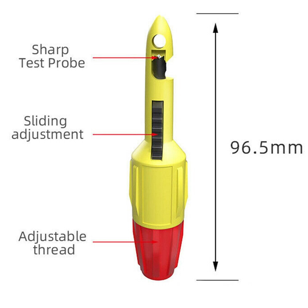 4x Insulation Wire Piercing Puncture Probe Test Hook Clip with 2mm/4mm Socket