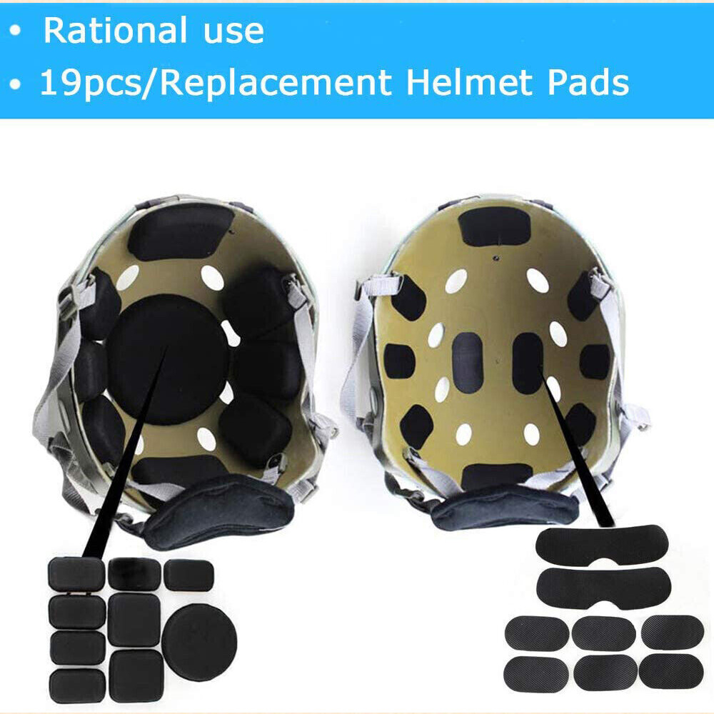 Tactical Helmet Protective Pads Replacement Set Memory Foam Pads Padding Kits