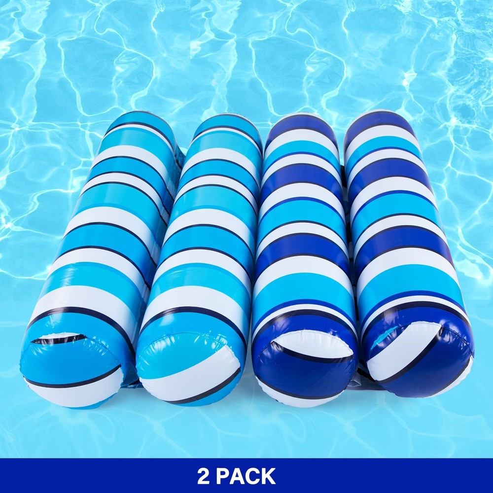 Pool Floats 2 Pack Pool Floats, Inflatable Pool Hammock Float, 4in1 Pool Ham...