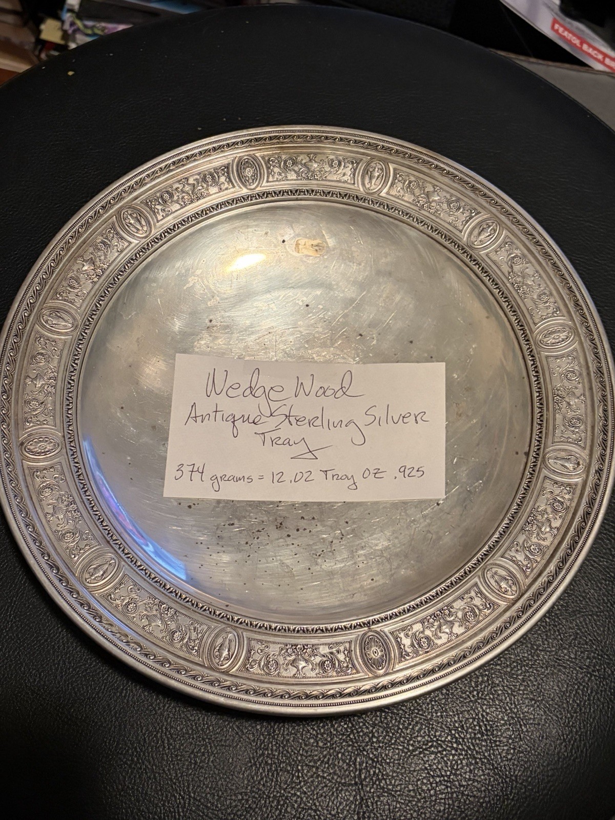 Wedgwood Sterling Silver Antique Bowl 374 Grams, 12.02 Troy Ounces Of .925