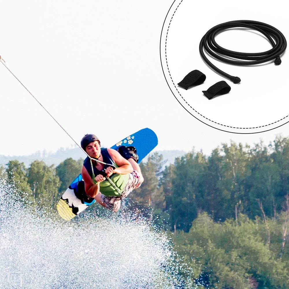 Arrowbash 2 Pcs Replacement Wakeboard Tower Rack Bungee Length 53", black