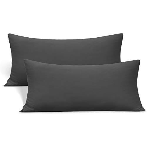 2-Pack Stretch Pillow Cases - Jersey Knit & Ultra Soft Envelope Closure