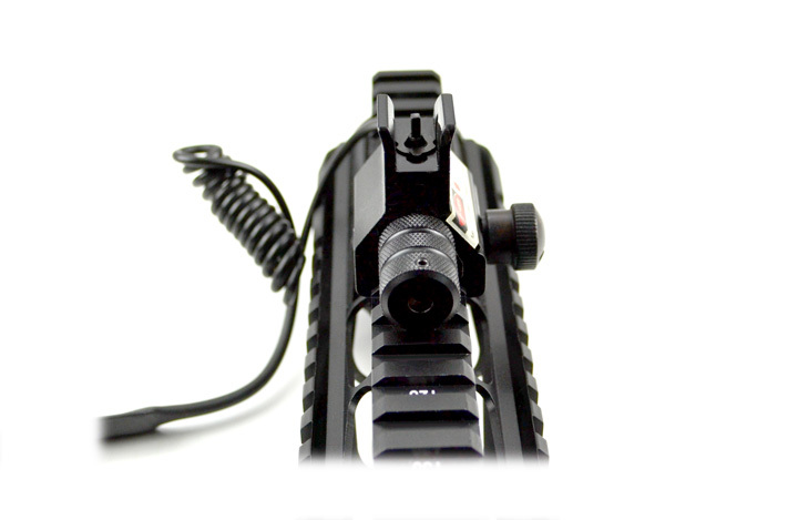 SNIPER Standard Front Sight w/ Red Laser Sight + Remote, Mount @ Handguard Level