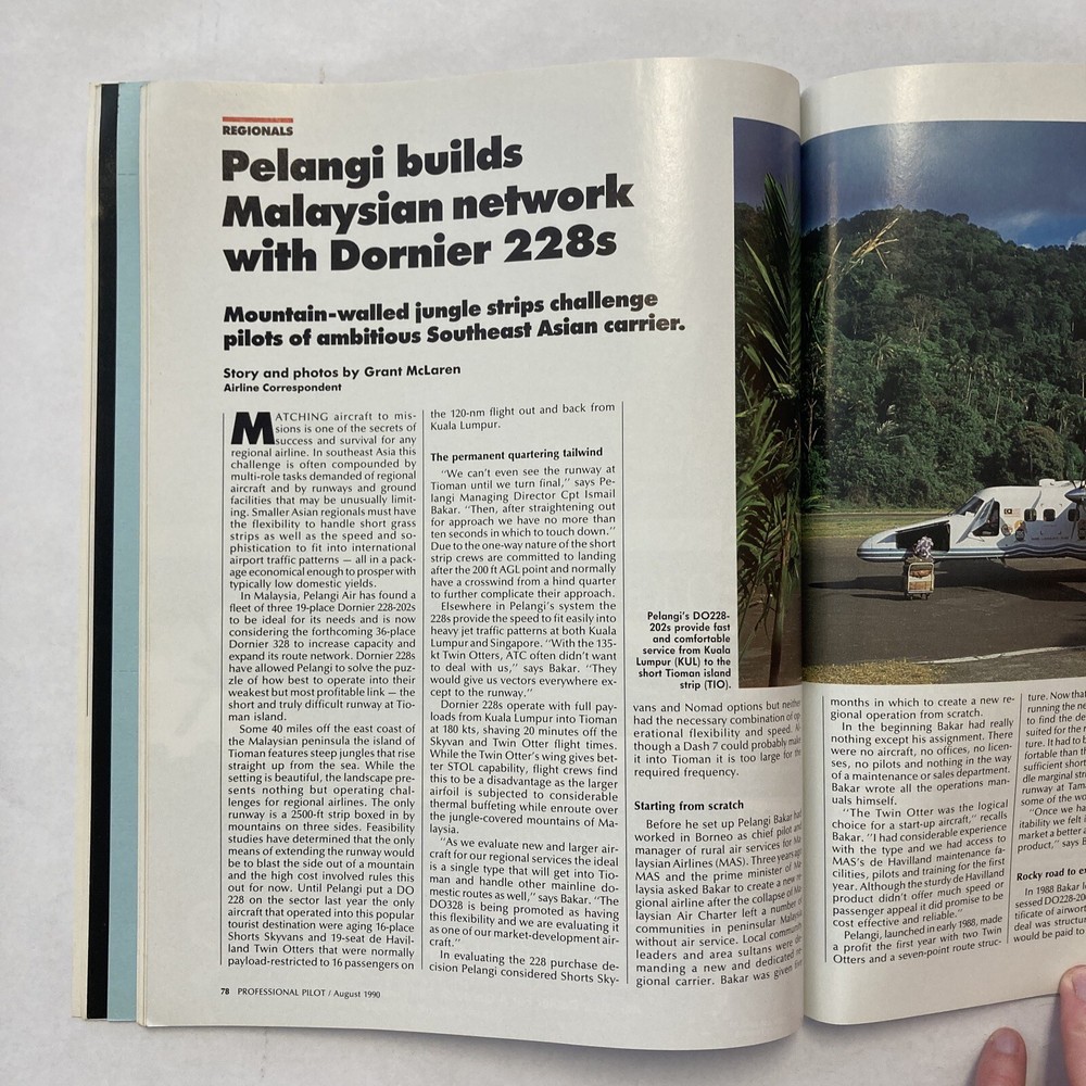 Professional Pilot - August 1990 Issue