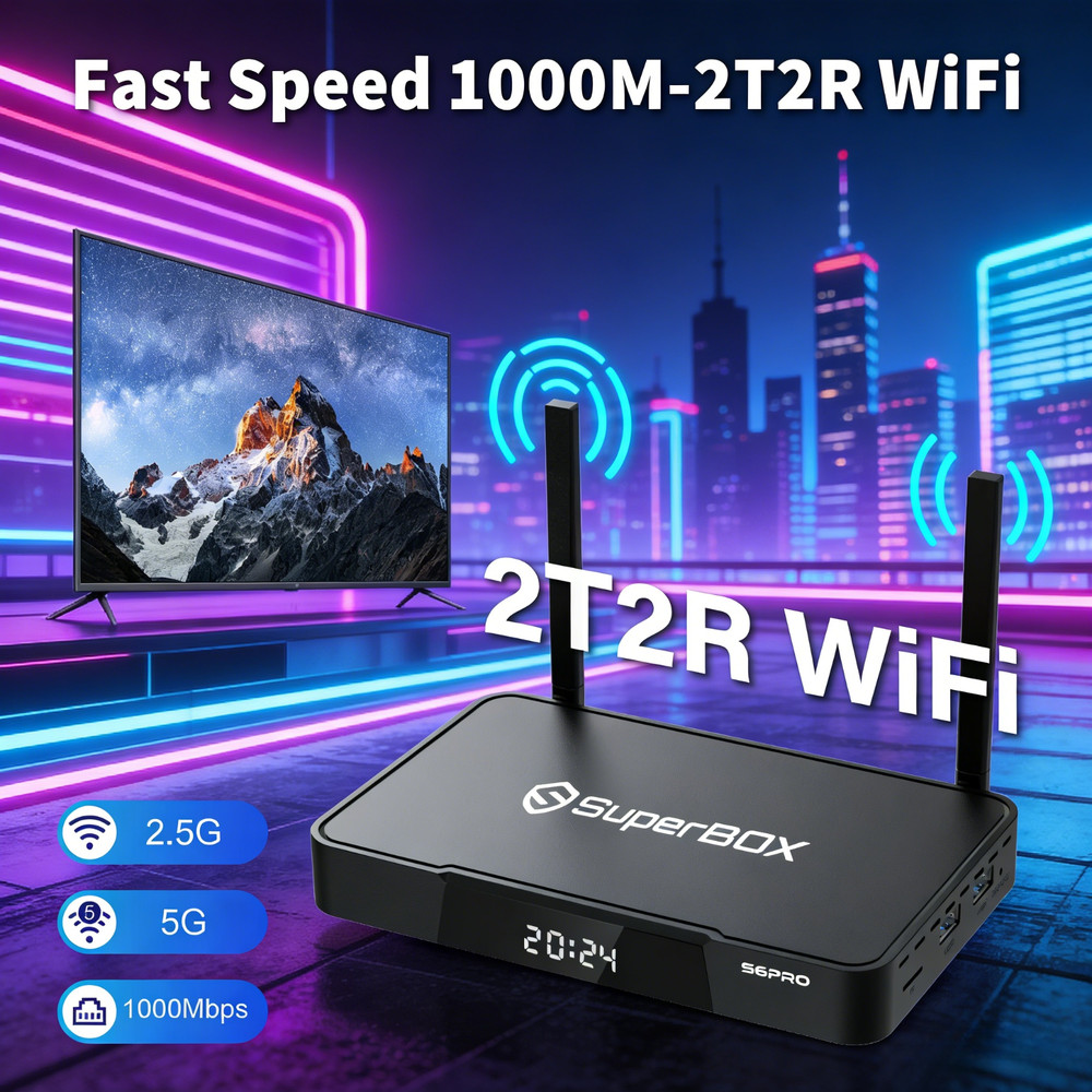 Original SuperBox S6 Pro | 24/7 Support | Same Day Shipping Extra Accessory Free