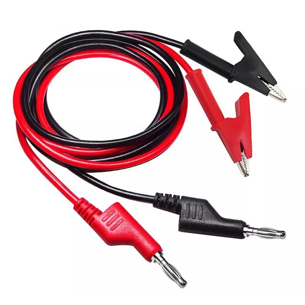 Test Equipment Cable 1M Cable 2PCS Clip Maintenance Power Supply