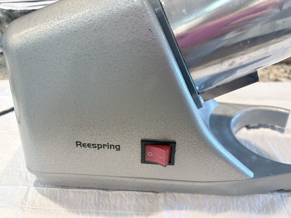 Reespring Shaved Ice Machine Ice Crusher Snow Cone Machine with Stainless Ste...