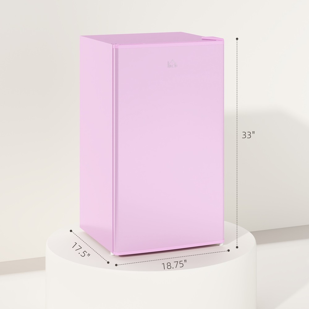 3.2 Cu.Ft Compact Refrigerator with Adjustable Thermostat, Pink