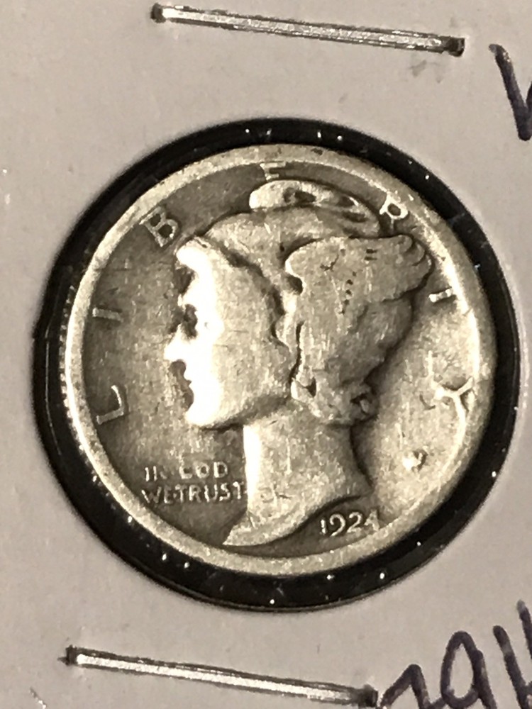 1924 Mercury Dime VG/G