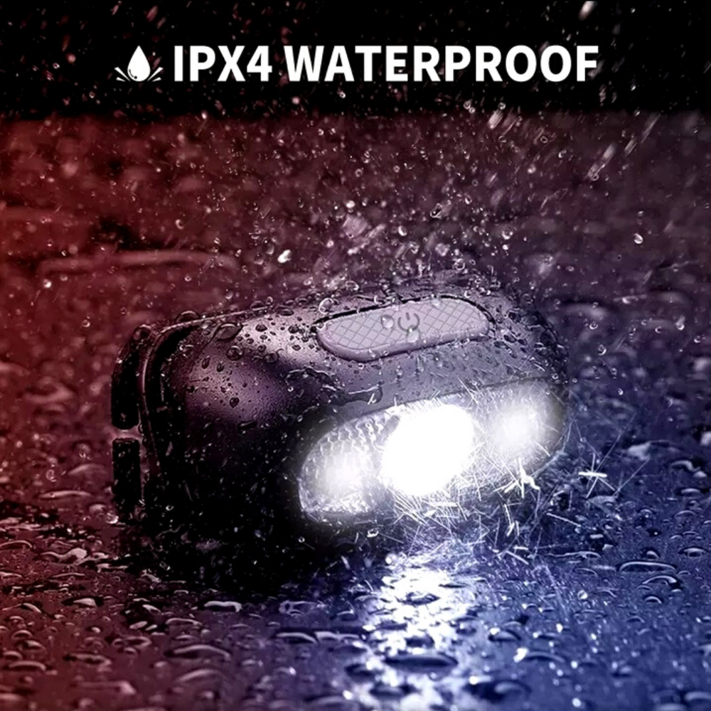 Lampara de Cabeza LED Impermeable USB Recargable Linterna para Correr - Multiuso