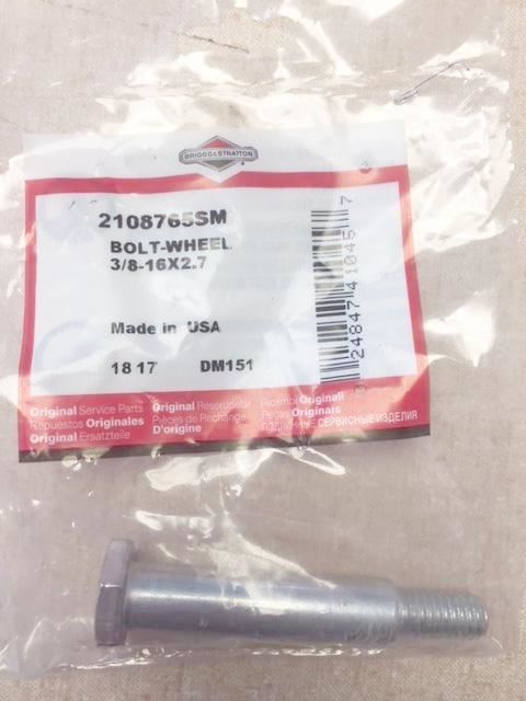 2108765SM Deck Wheel Bolt FERRIS 2108765 Briggs & Stratton
