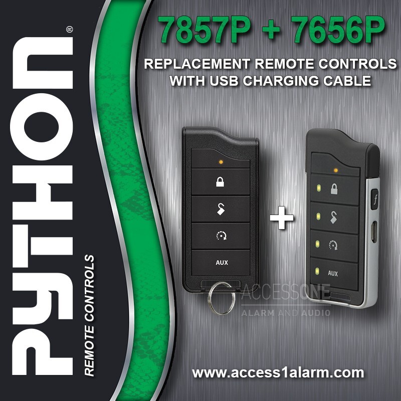Python 7857P and 7656P Remote Package For 5606P - Remotes ONLY With USB Cable