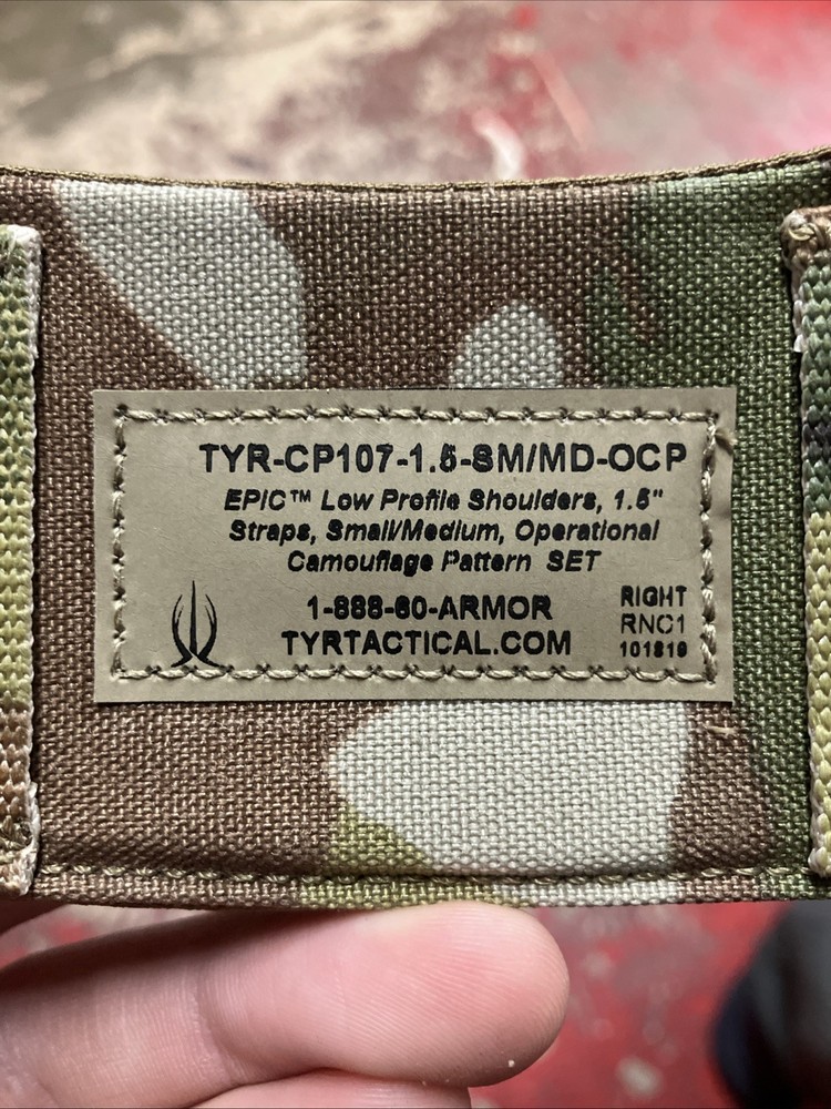 TYR Shoulder 1.5" Straps Multicam Small/Medium