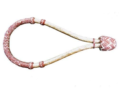 Showman Natural/Red Braided Rawhide Core Bosal