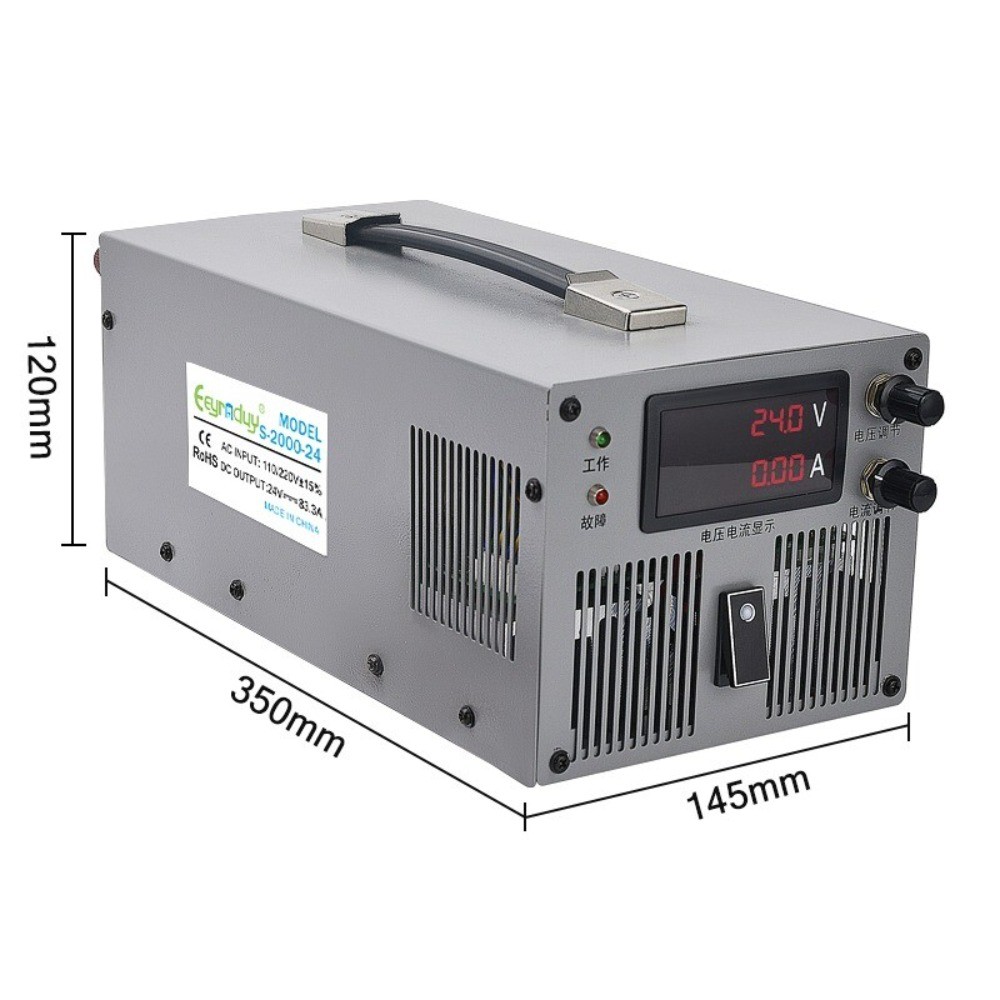 Power Supply 2000W Adjustable DC Power Supply Constant Voltage Current 24V83A