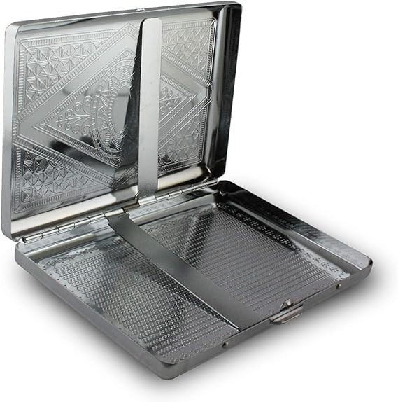 STAINLESS STEEL DRAGONFLY CIGARETTE CASE