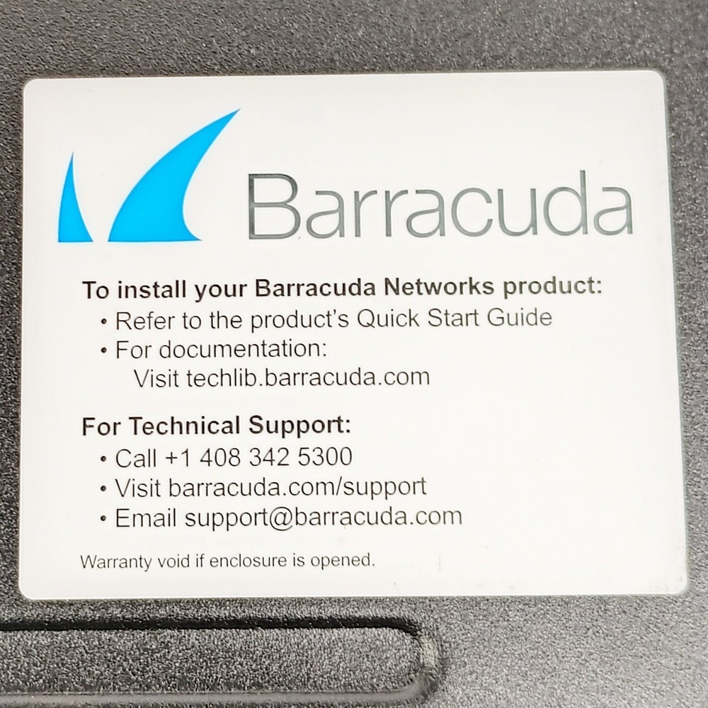 Barracuda Networks Spam Firewall 300 BSF300a - Powers On