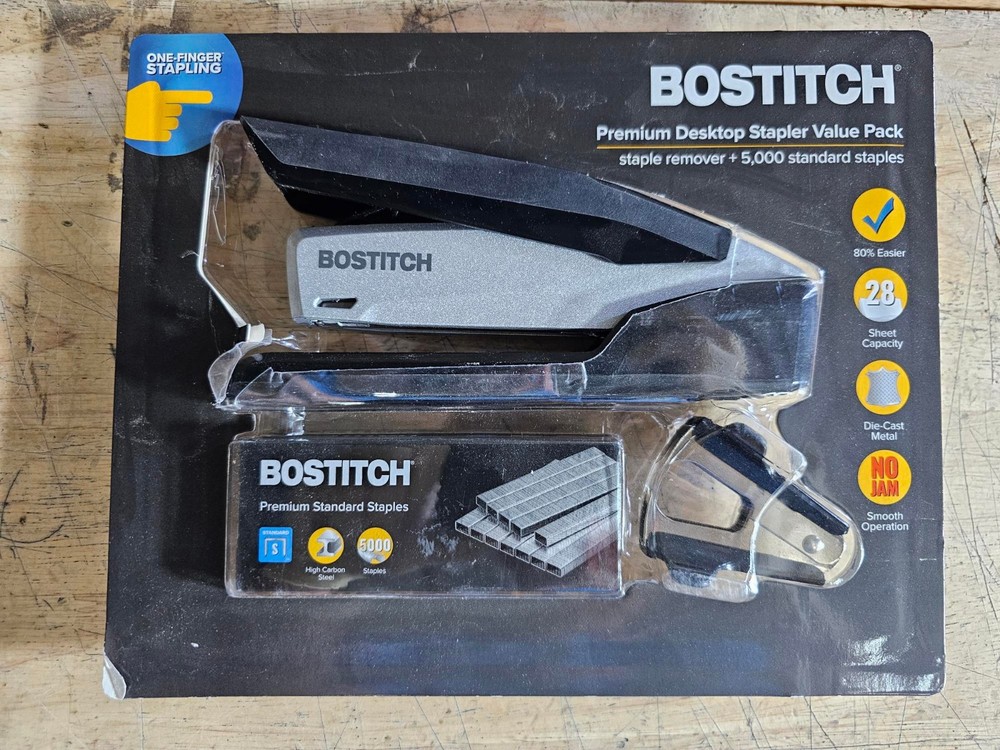 Bostitch Premium Desktop Stapler Value Pack Staple Remover + 5000 Staples