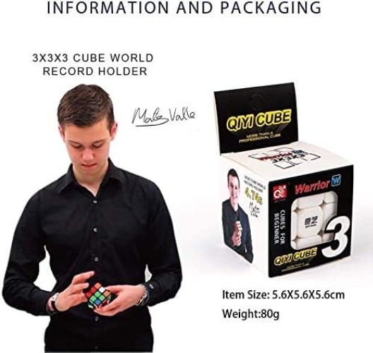 Stickerless Warrior W Magic Cube 56mm - Boost Concentration & Logical Thinking