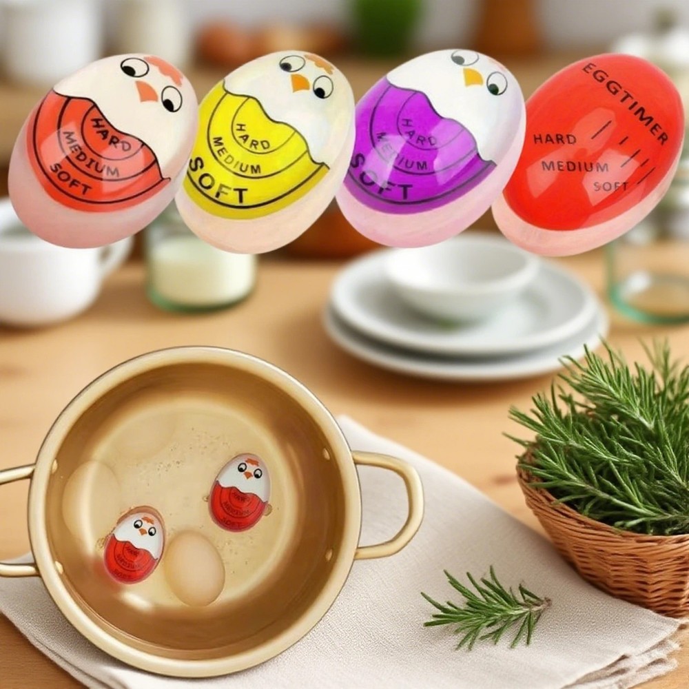 Color Changing Egg Timer - Hard And Soft Boiled Eggs With Sensitive Indicator