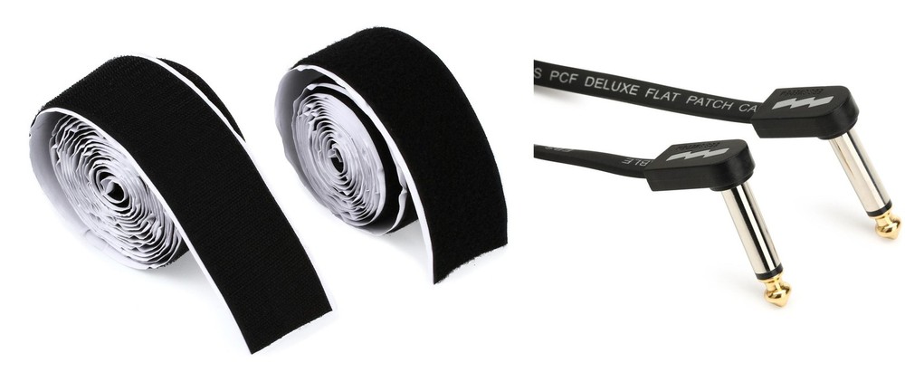 Pedaltrain Official Hook-and-Loop Pack + EBS EBS-PCFDL18 Value Bundle