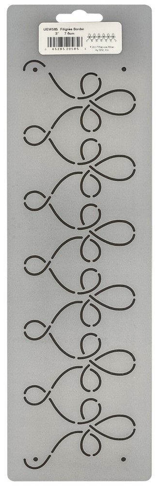 Border Quilting Stencils 3" Loop Quilt Pattern Continuous Line Quilters Template