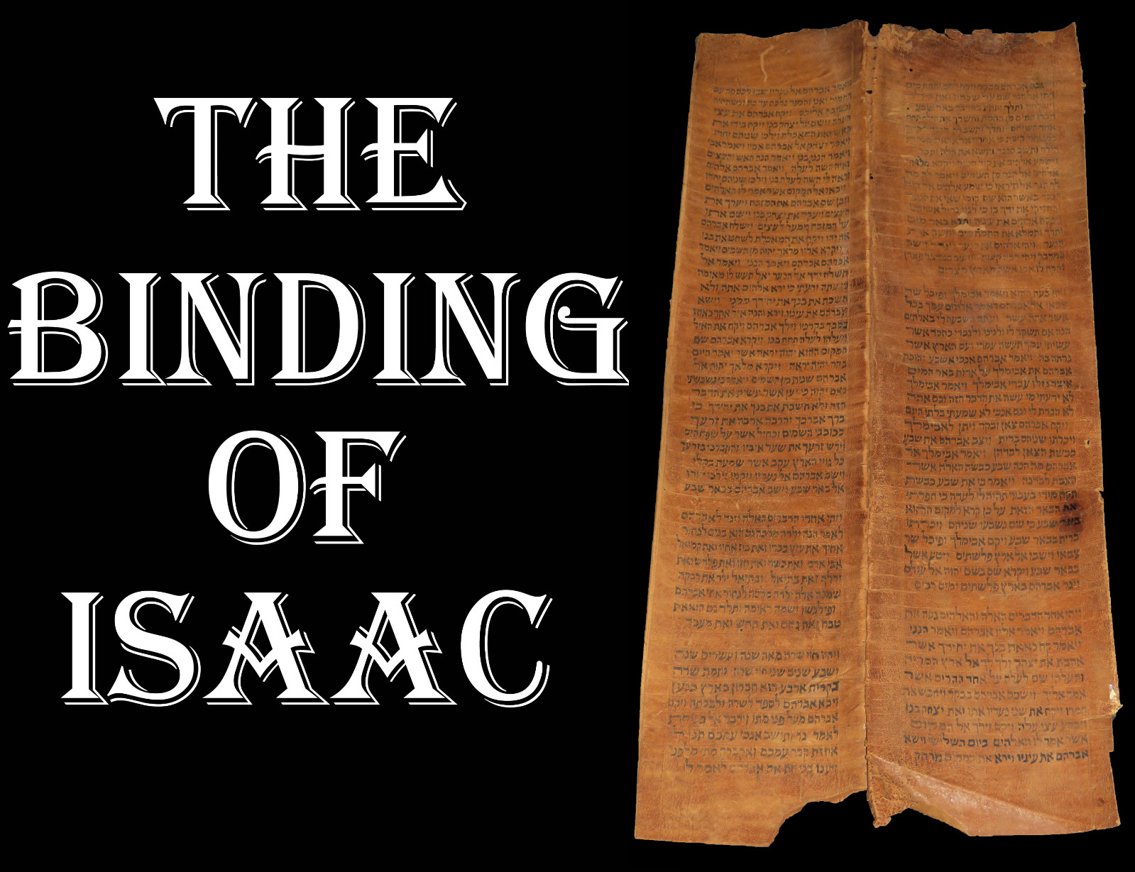 TORAH BIBLE VELLUM MANUSCRIPT FRAGMENT/LEAF 400 YRS YEMEN "The binding of Isaac"