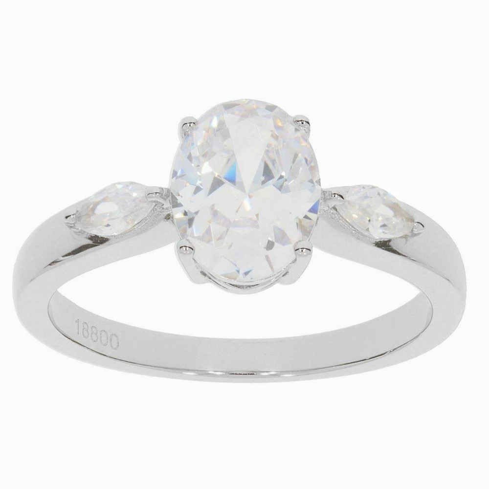 Sterling Silver Semi Mount Ring Setting OV 9X7mm