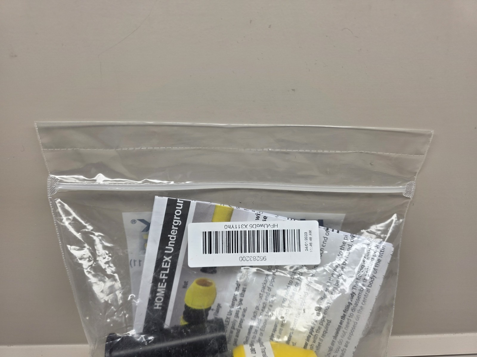 (1) NEW Home-Flex 3/4" Underground Yellow Poly Gas Pipe Conversion Fitting