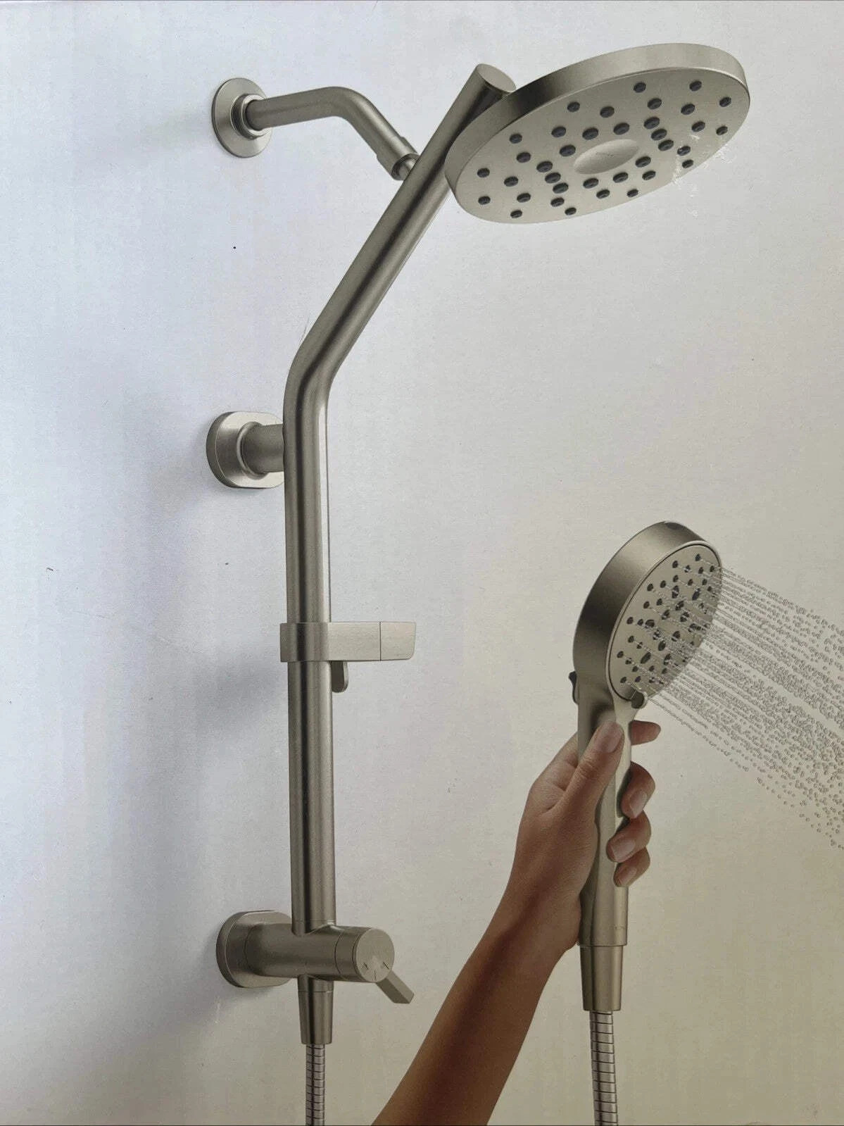 Kohler Hydrorail R38001-G-BN 3-in-1 Multifunction Shower System Nickel