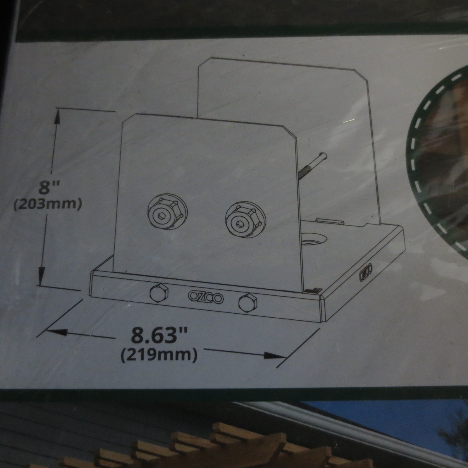 Ozco Ironwood Lite 8x8 Post Base Kit - 52109