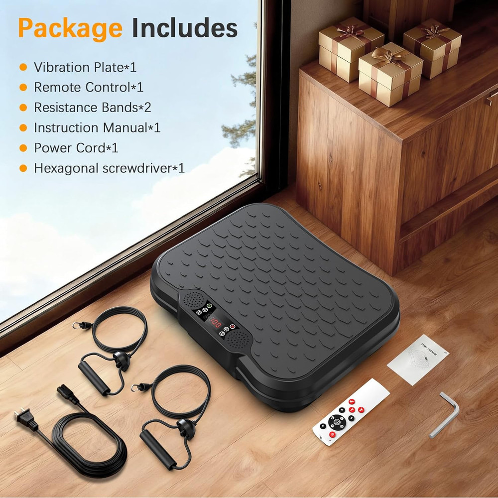 Vibration Plate Exercise Machine,Vibrating Platform for Lymphatic Drainage with