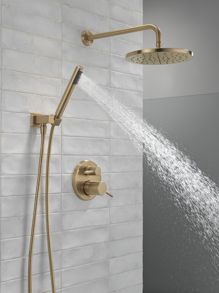 Delta 342702 Modern Round Non Shared Function Shower System - Bronze