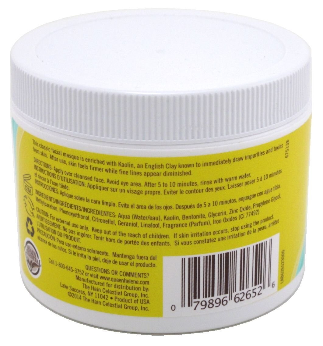 Queen Helene Mud Pack Masque Facial Clay Mask Cleanser Skin Treatment 12oz