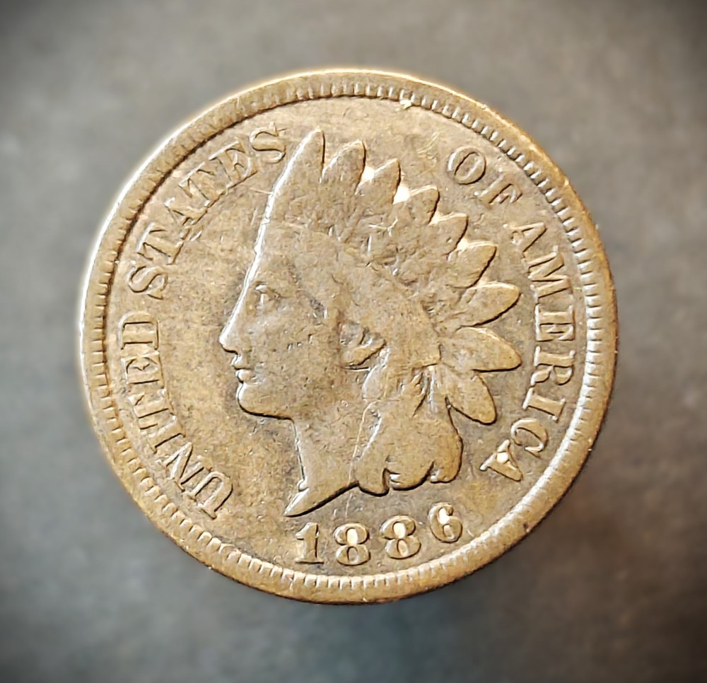 1 Cent "Indian Head Cent" - 1886 Type 2 - USA