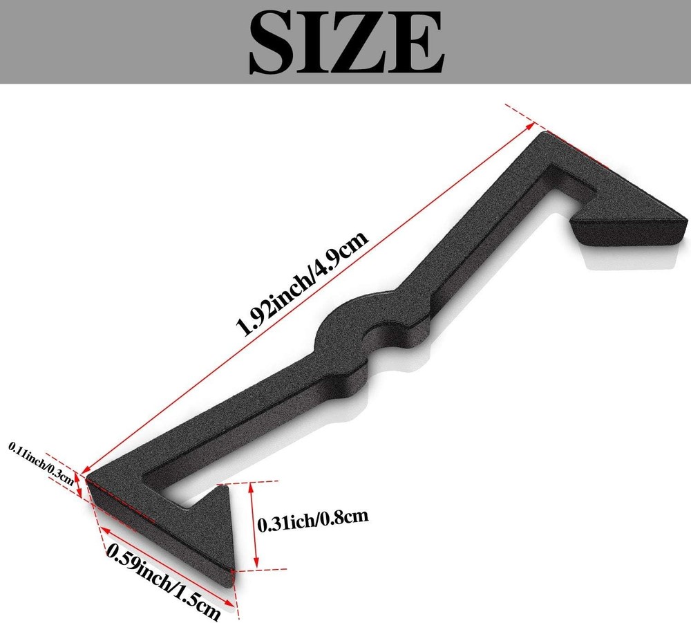 Practical Black Plastic Peg Hook Clip Retainers - 50 for Organized Storage