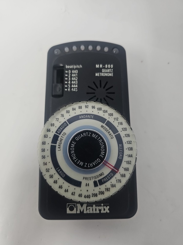 Matrix MR-800 Quartz Metronome w/ LED Pendulum Simulation & Down Beat Accent