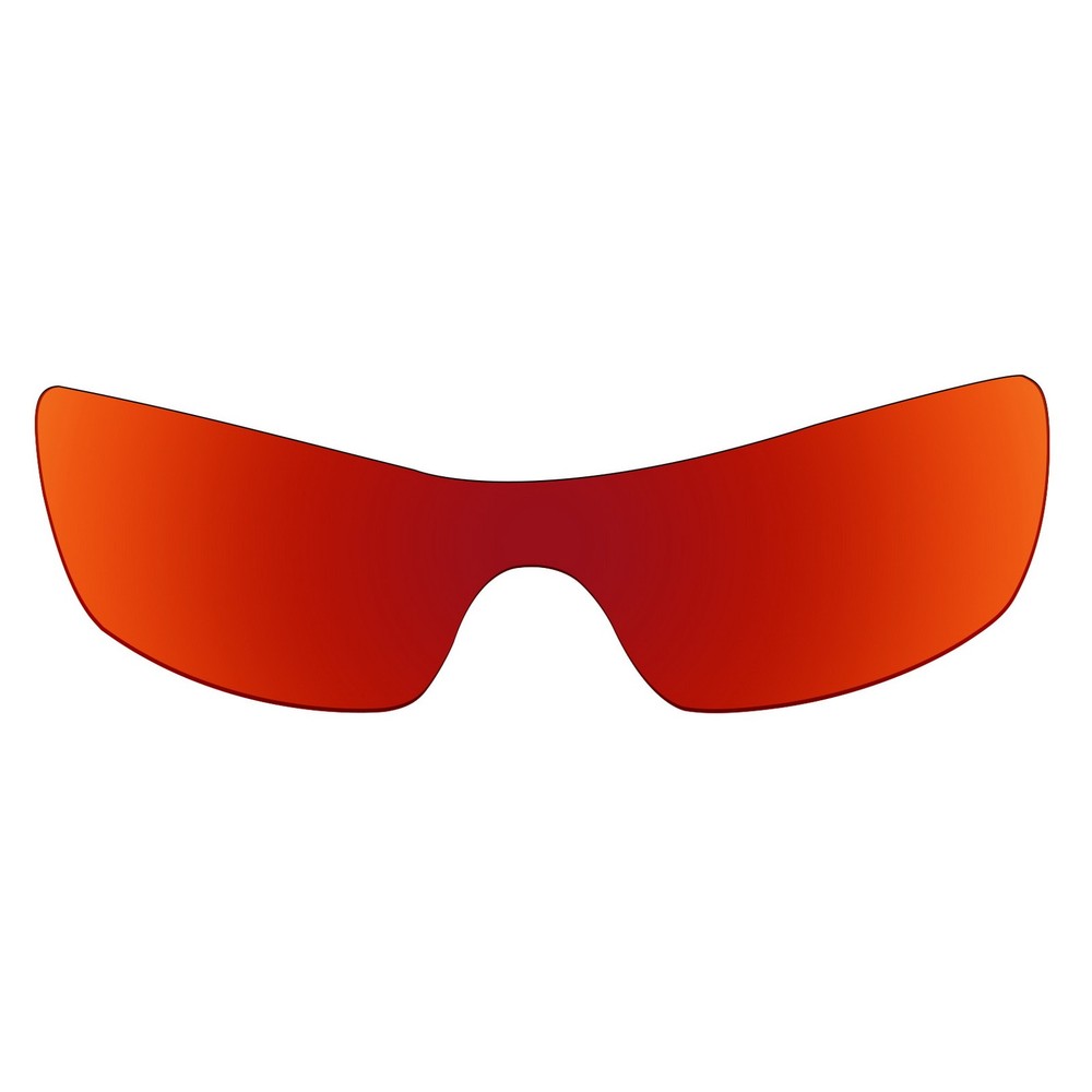 Max.Shield Replacement Lenses for Oakley Batwolf OO9101 Fire Red Mirror Polarize
