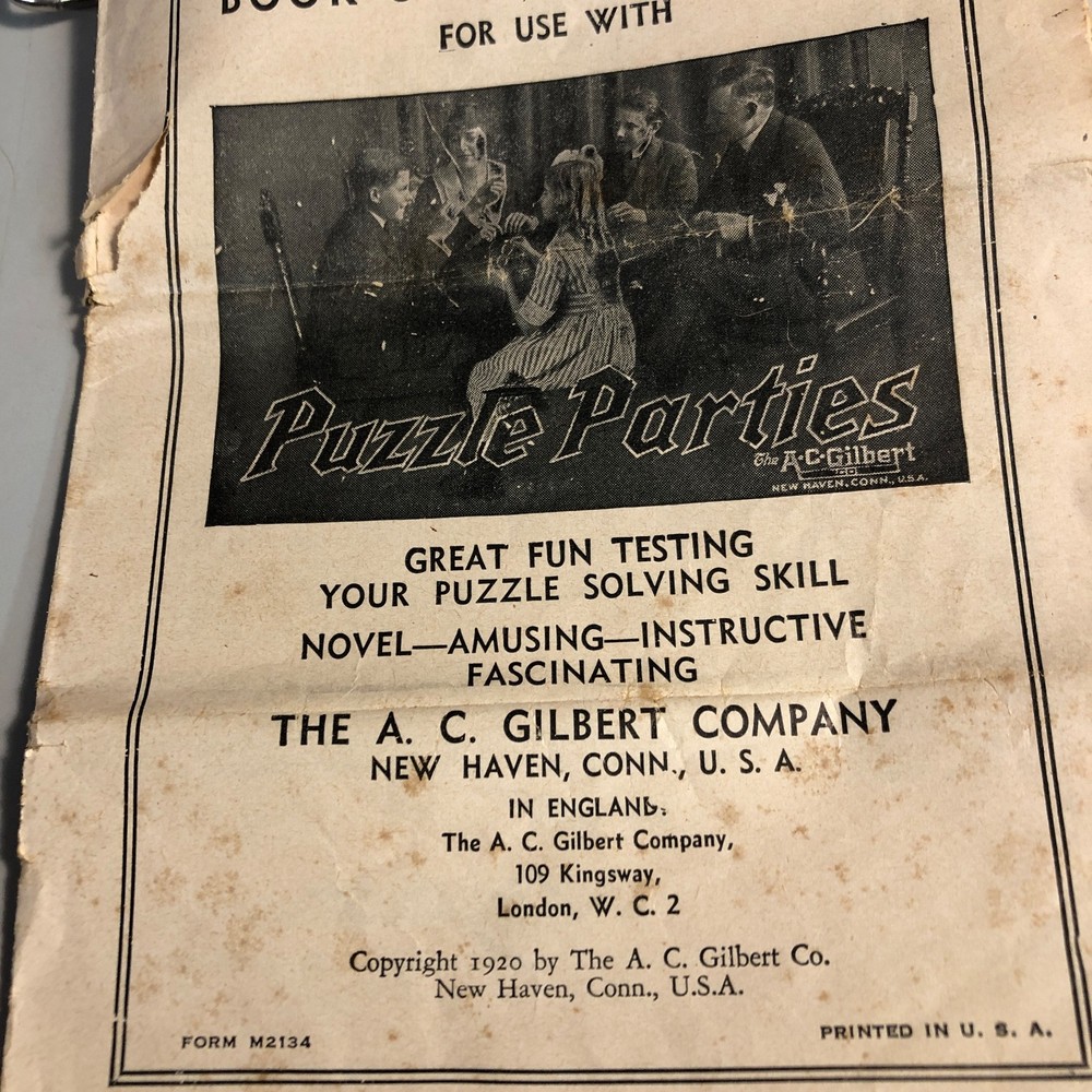 antique Gilbert Puzzle Parties complete (716)