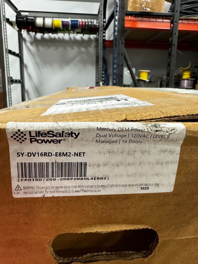 Life Safety Panel w/mercury boards SY-DV16RD-E8M2-NET