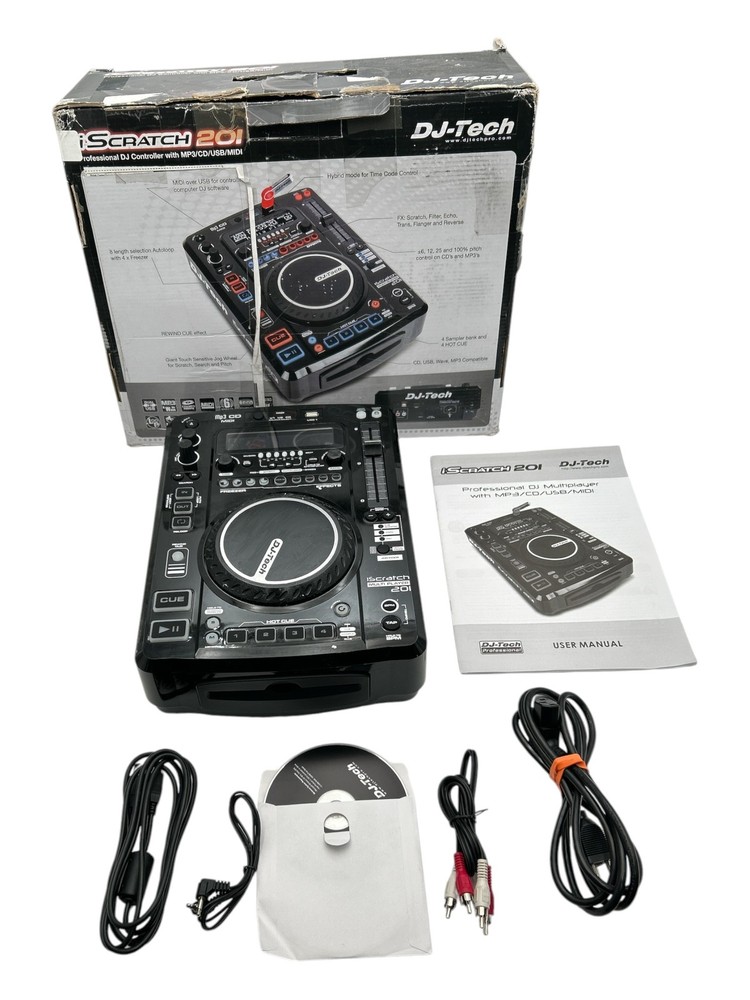DJ Tech A-B Box 10"x13"x10" USB MIDI DJ Controller (ISCRATCH201)
