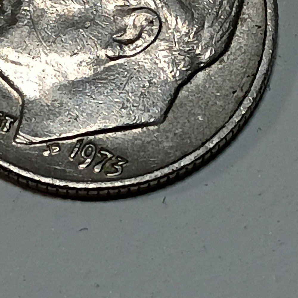 1973 No Mintmark Error 10c Roosevelt Dime