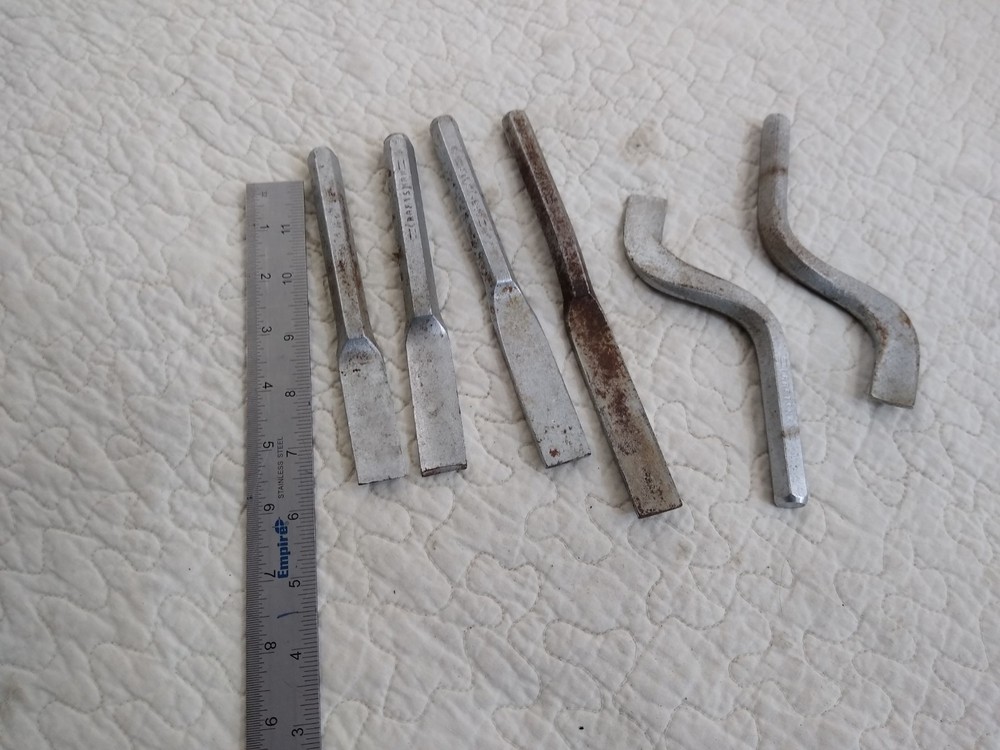 Vintage Craftsman Cold Chisel Set Very Unique.