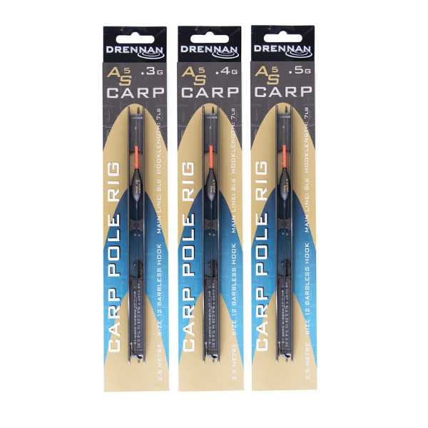 Drennan AS Carp 5 Pole Rig Barbless